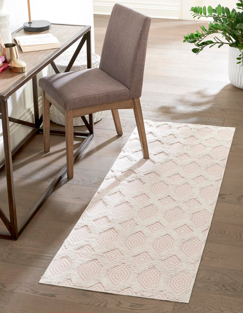 Marbella Meadows Collection Area Rug - Sierra Runner Pink lifestyle 57