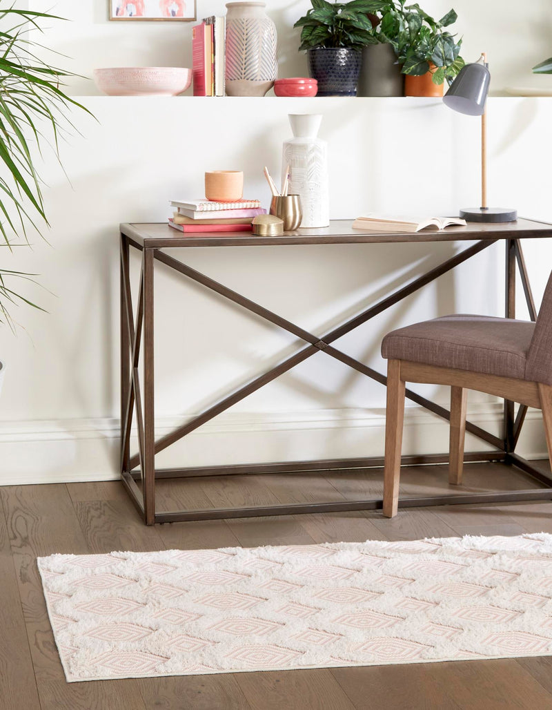 Marbella Meadows Collection Area Rug - Sierra Runner Pink lifestyle 60