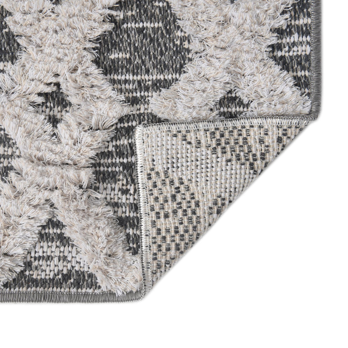 Marbella Meadows Collection Area Rug - Solana Runner Anthracite Gray lifestyle 51