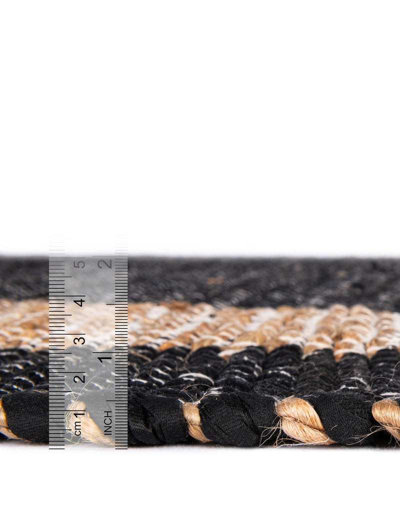 Osian Looms Collection Area Rug - Durham Rectangle Black lifestyle 63