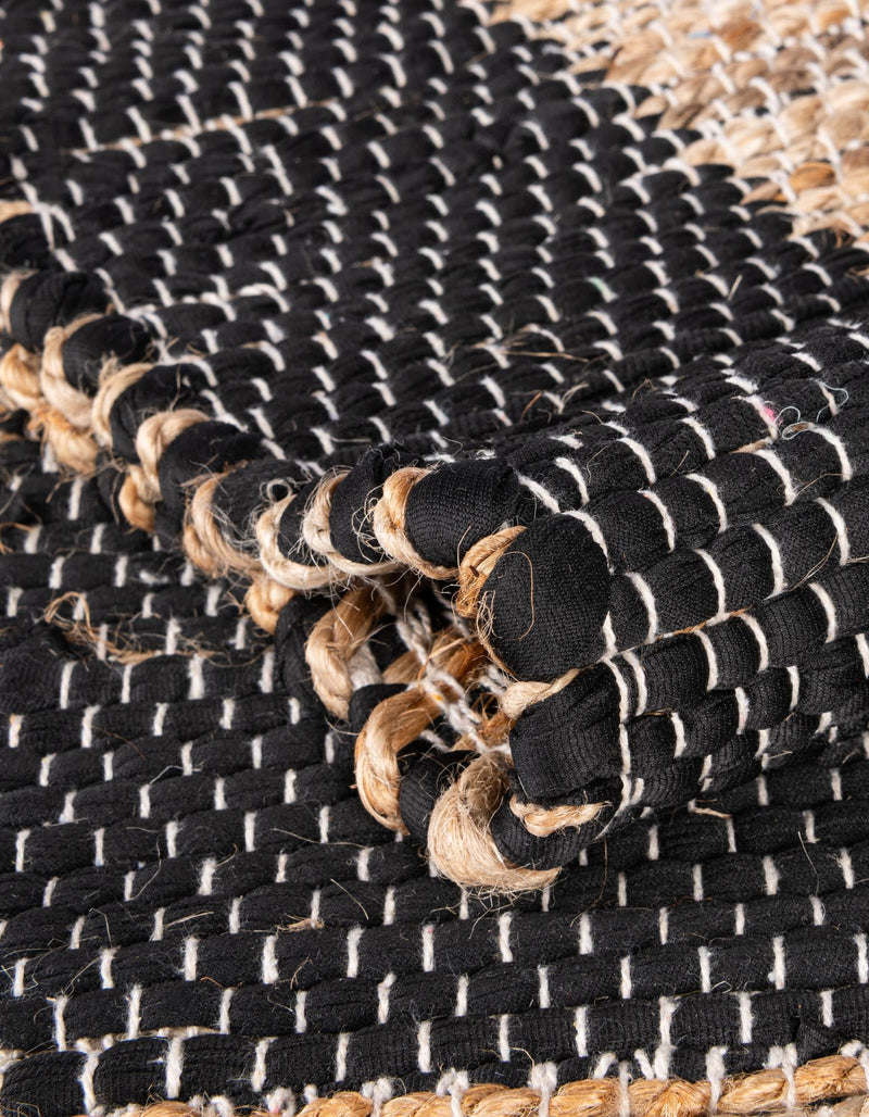 Osian Looms Collection Area Rug - Durham Rectangle Black lifestyle 65