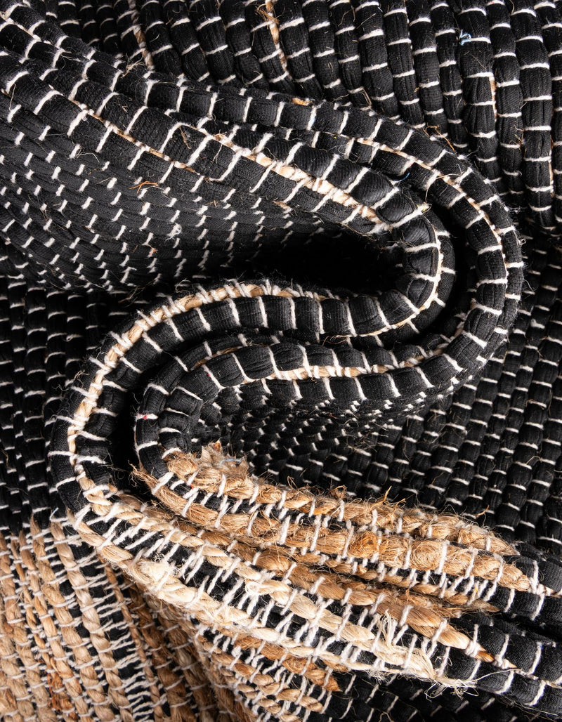 Osian Looms Collection Area Rug - Durham Rectangle Black lifestyle 70