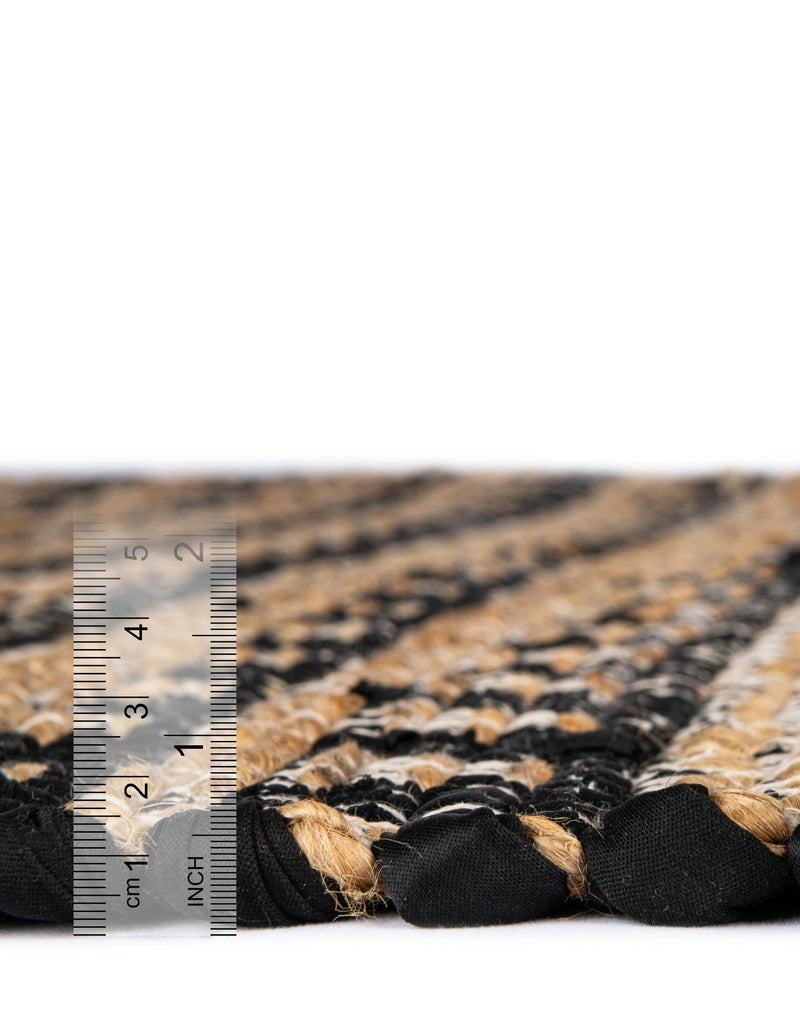 Himalaya Jute Collection Area Rug - Mumbai Rectangle Black lifestyle 54
