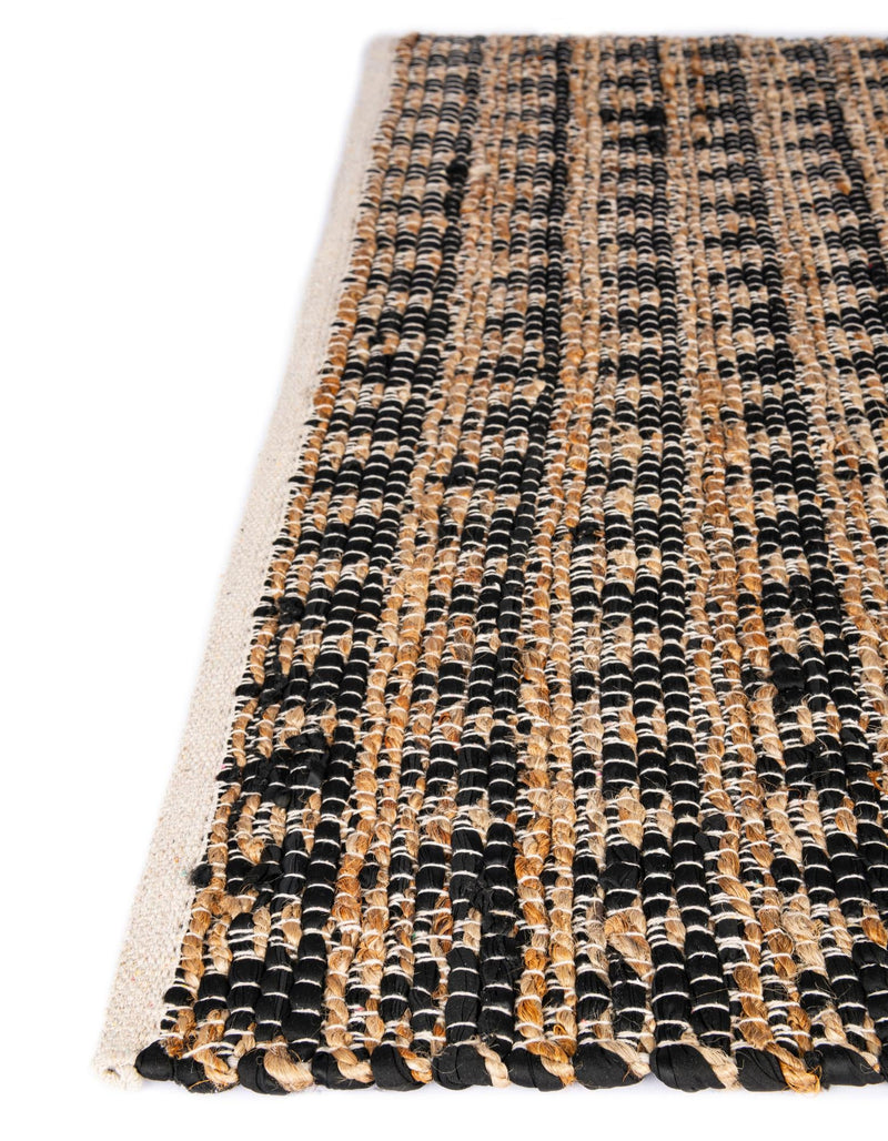 Himalaya Jute Collection Area Rug - Mumbai Rectangle Black lifestyle 60