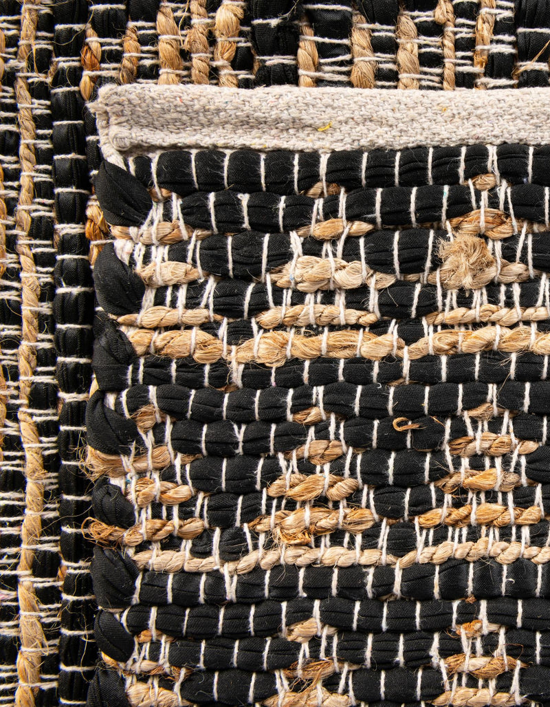 Himalaya Jute Collection Area Rug - Mumbai Rectangle Black lifestyle 66