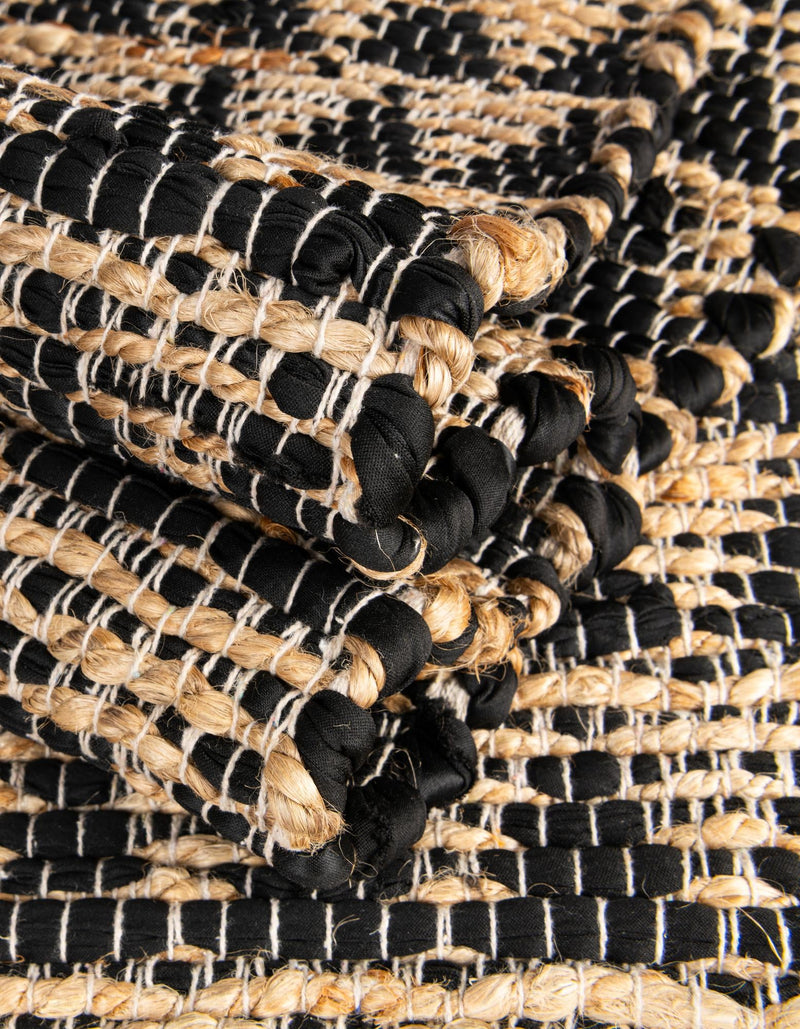 Himalaya Jute Collection Area Rug - Mumbai Rectangle Black lifestyle 78