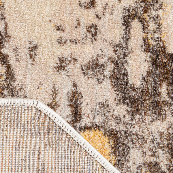 Lunar Luxe Collection Area Rug - Selene Octagon Ivory Beige lifestyle 56
