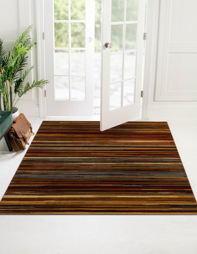Bistro Lounge Collection Area Rug - Americano Square Beige lifestyle 28