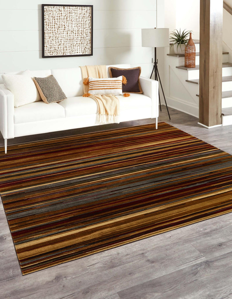 Bistro Lounge Collection Area Rug - Americano Square Beige lifestyle 40