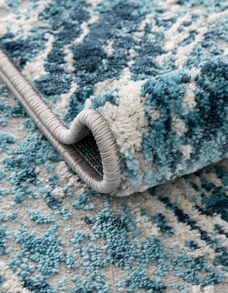 Serenity Sands Collection Area Rug - Quietshore Rectangle Blue lifestyle 11