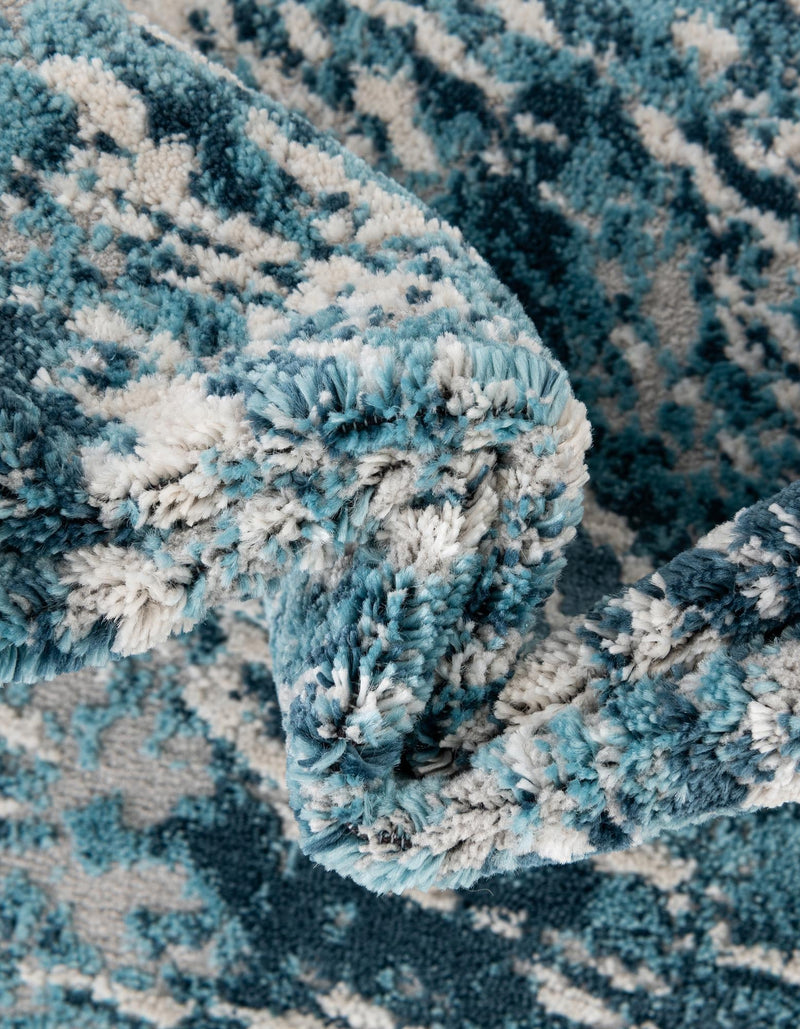 Serenity Sands Collection Area Rug - Quietshore Rectangle Blue lifestyle 15