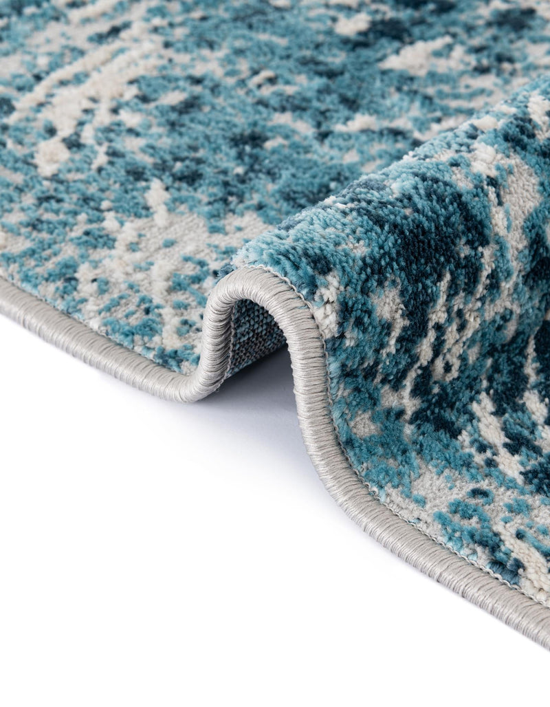 Serenity Sands Collection Area Rug - Quietshore Rectangle Blue lifestyle 19