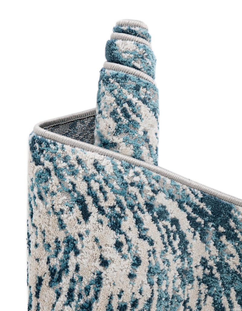 Serenity Sands Collection Area Rug - Quietshore Rectangle Blue lifestyle 21