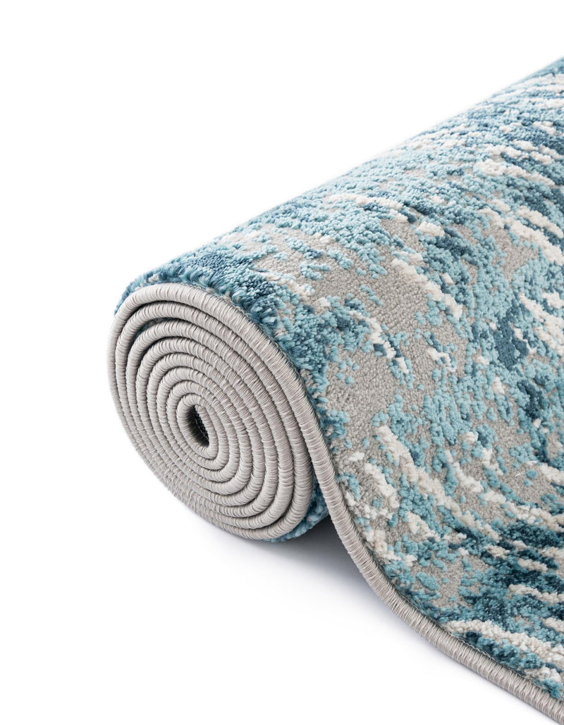 Serenity Sands Collection Area Rug - Quietshore Rectangle Blue lifestyle 23