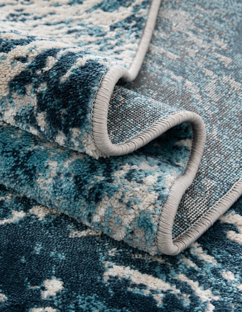 Serenity Sands Collection Area Rug - Quietshore Rectangle Blue lifestyle 25