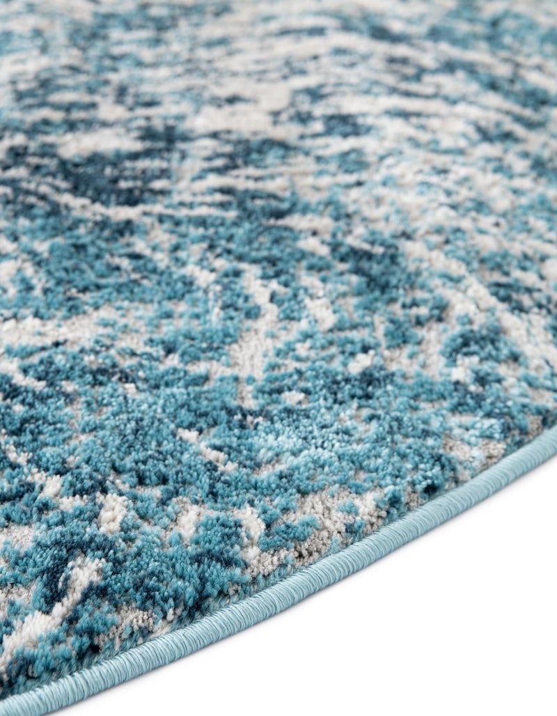 Serenity Sands Collection Area Rug - Quietshore Oval Blue lifestyle 70