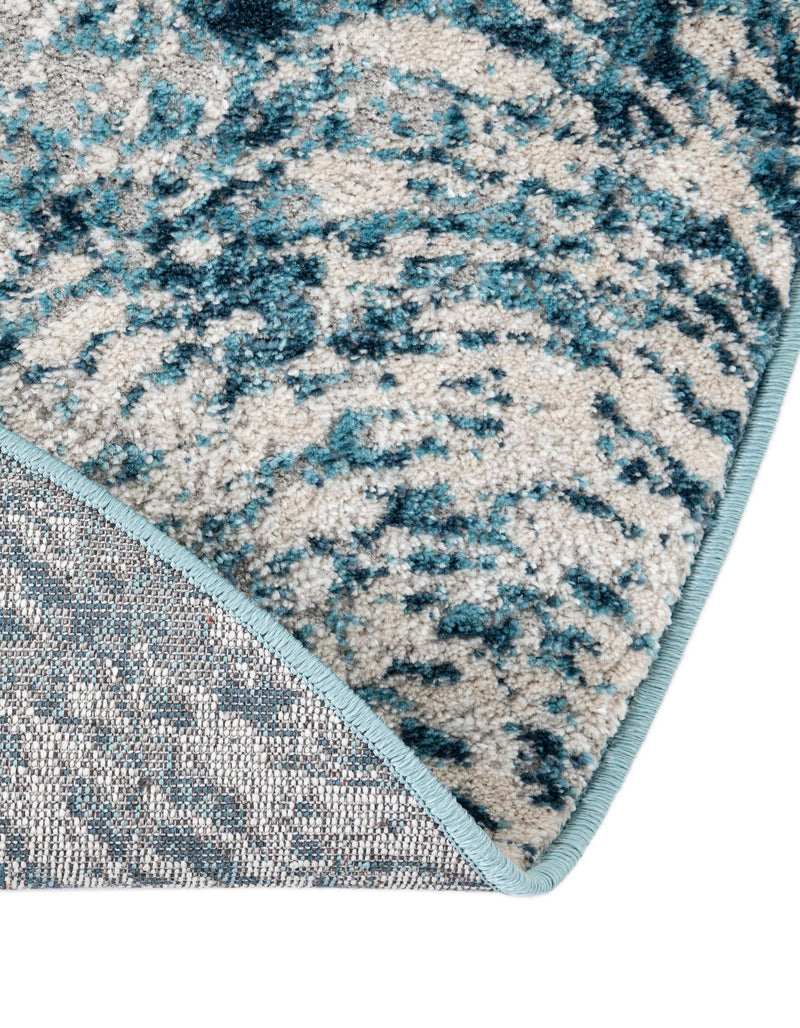 Serenity Sands Collection Area Rug - Quietshore Oval Blue lifestyle 77