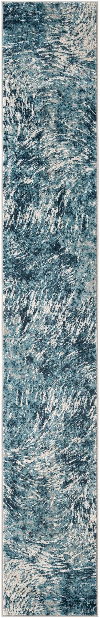 Serenity Sands Collection Area Rug - Quietshore Runner Blue lifestyle 32