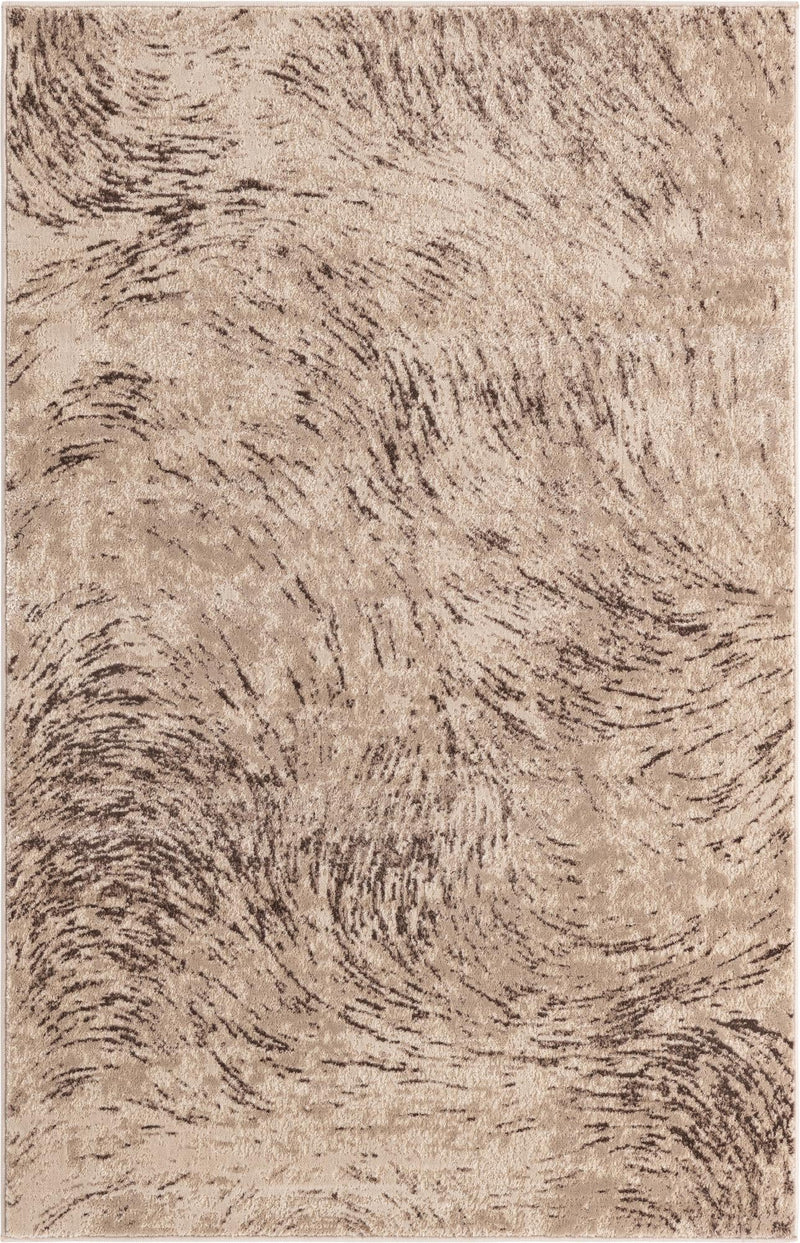 Serenity Sands Collection Area Rug - Quietshore Rectangle Brown Main