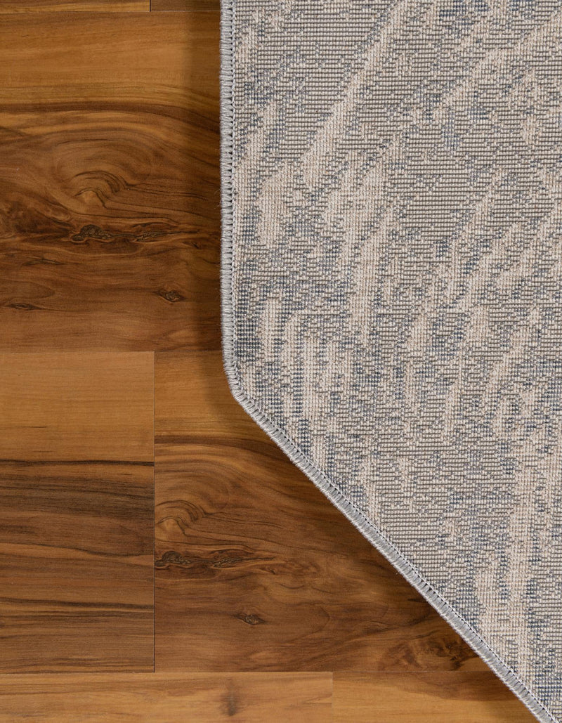 Serenity Sands Collection Area Rug - Quietshore Octagon Gray lifestyle 81