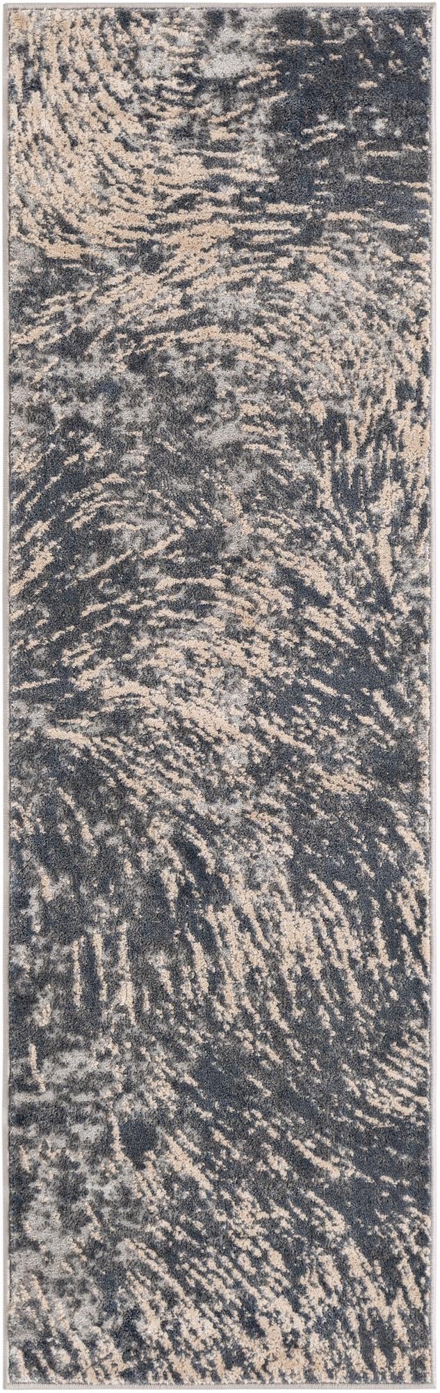 Serenity Sands Collection Area Rug - Quietshore Runner Gray lifestyle 33