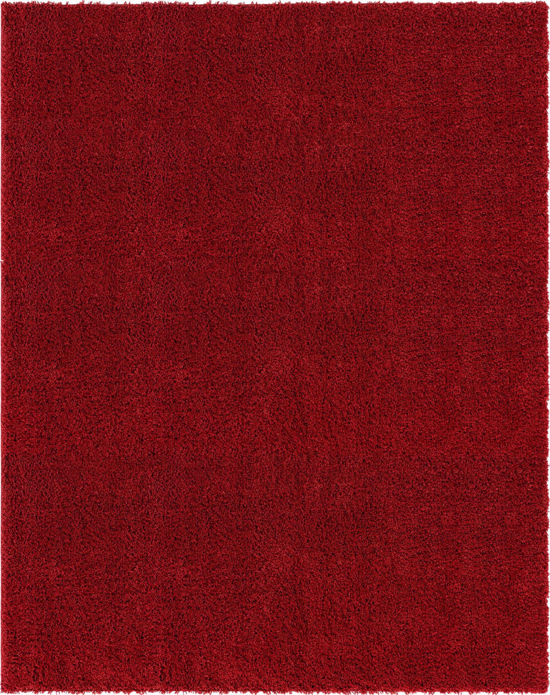 Cozy Comfort Shag Collection Area Rug - Hearthside (Cherry Red) Rectangle Cherry Red Main