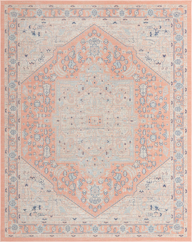 Savannah Series Collection Area Rug - Charleston (Powder Pink) Rectangle Powder Pink Main