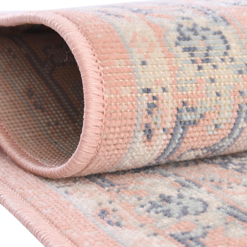 Savannah Series Collection Area Rug - Charleston (Powder Pink) Rectangle Powder Pink lifestyle 5