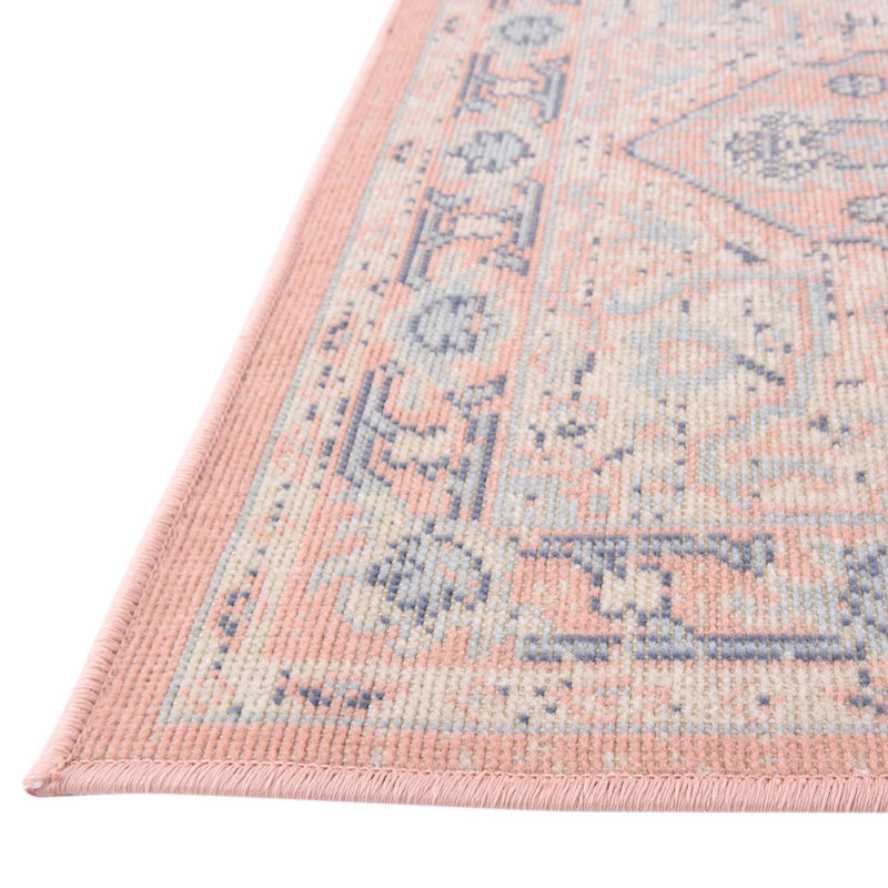 Savannah Series Collection Area Rug - Charleston (Powder Pink) Rectangle Powder Pink lifestyle 6