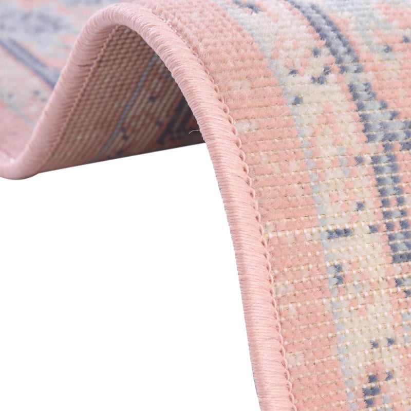 Savannah Series Collection Area Rug - Charleston (Powder Pink) Rectangle Powder Pink lifestyle 9