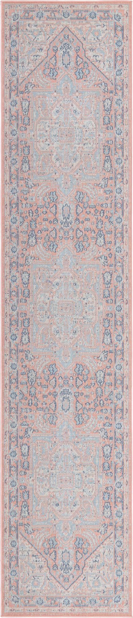 Savannah Series Collection Area Rug - Charleston (Powder Pink) Runner Powder Pink lifestyle 18