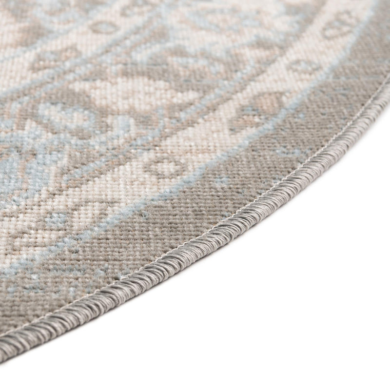 Savannah Series Collection Area Rug - Charleston (Cloud Gray) Oval Cloud Gray lifestyle 41