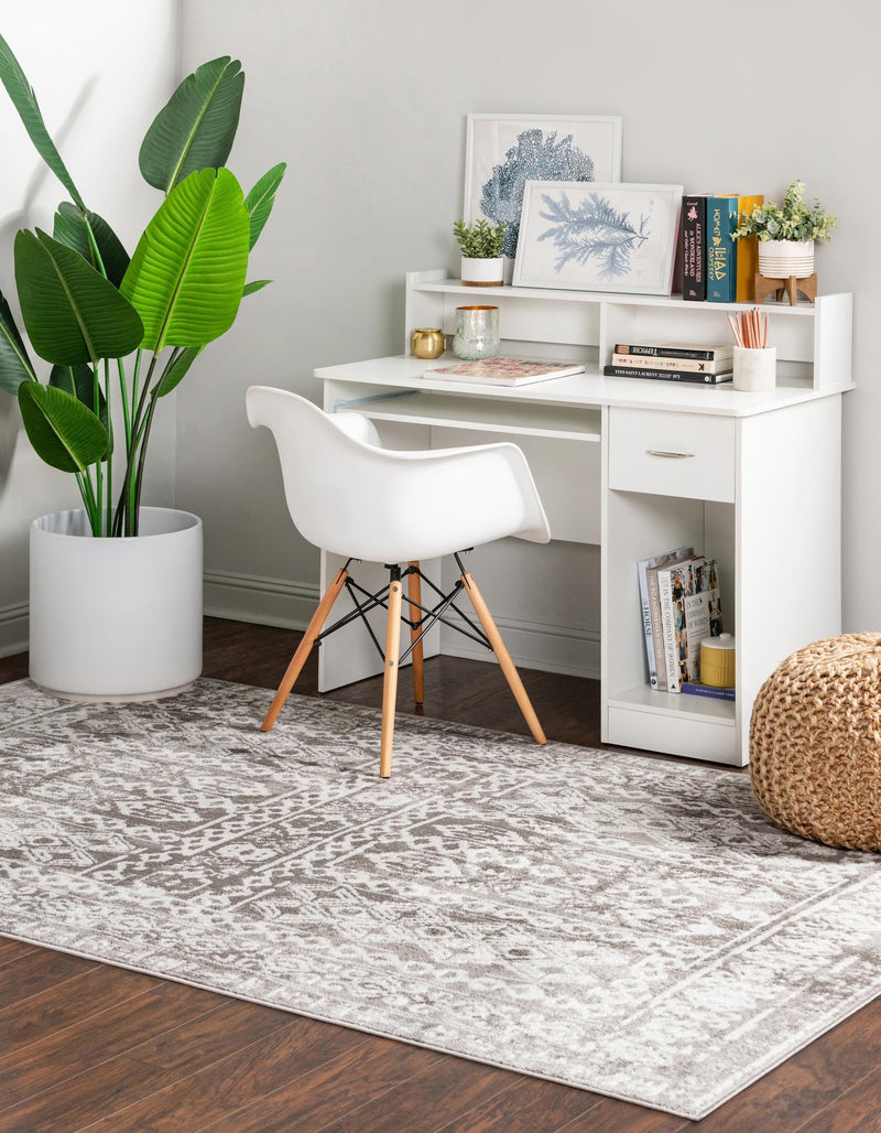 Cambridge Classics Collection Area Rug - Kendall (Gray) Rectangle Gray lifestyle 3