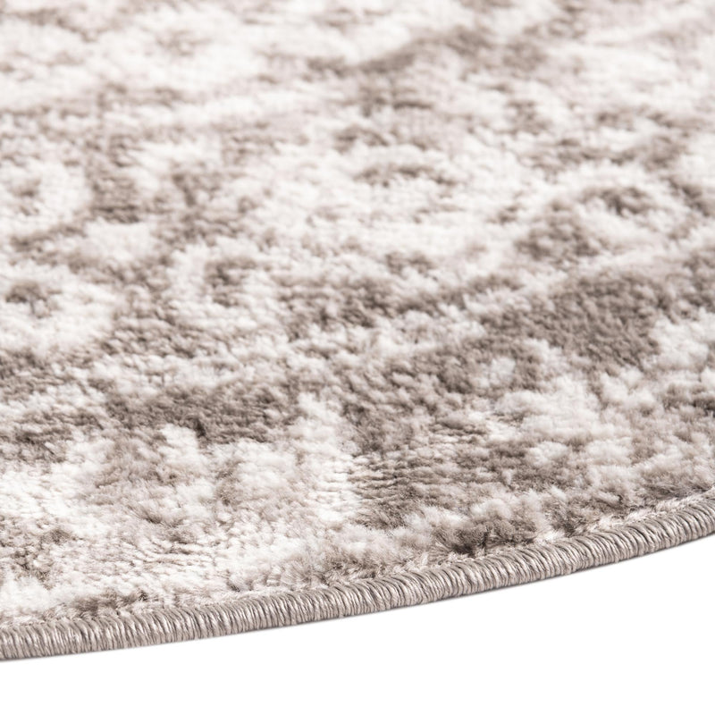 Cambridge Classics Collection Area Rug - Kendall (Gray) Round Gray lifestyle 24