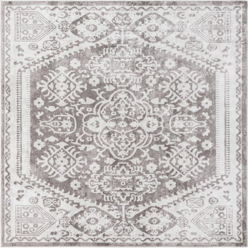 Cambridge Classics Collection Area Rug - Pembroke (Gray) Square Gray lifestyle 10