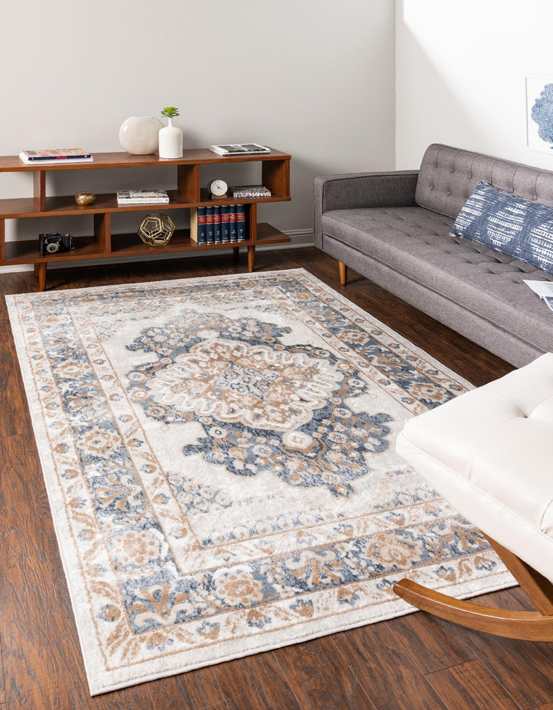 Cambridge Classics Collection Area Rug - Fitzwilliam (Cream) Rectangle Cream lifestyle 2