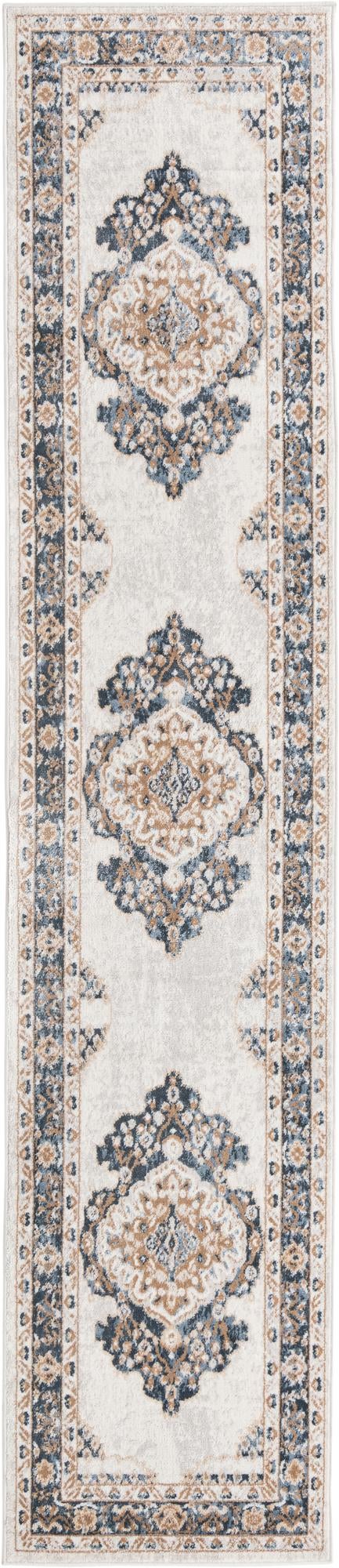 Cambridge Classics Collection Area Rug - Fitzwilliam (Cream) Runner Cream lifestyle 18