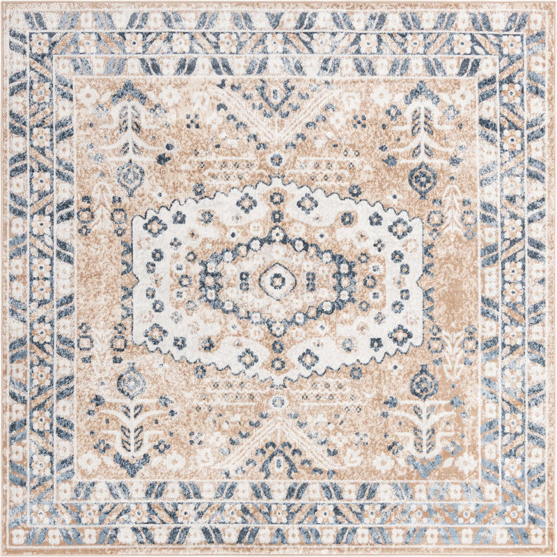Cambridge Classics Collection Area Rug - Magdalene (Beige) Square Beige lifestyle 10