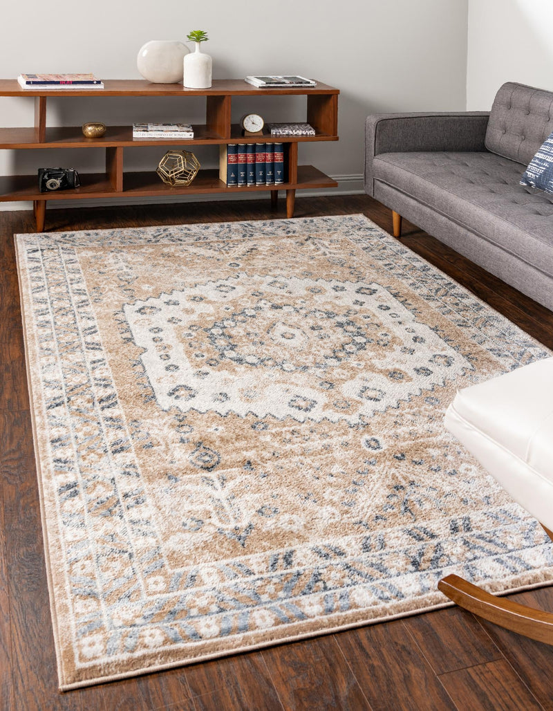 Cambridge Classics Collection Area Rug - Magdalene (Beige) Rectangle Beige lifestyle 2