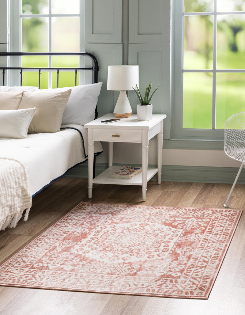 Cambridge Classics Collection Area Rug - Magdalene (Pink) Square Pink lifestyle 15