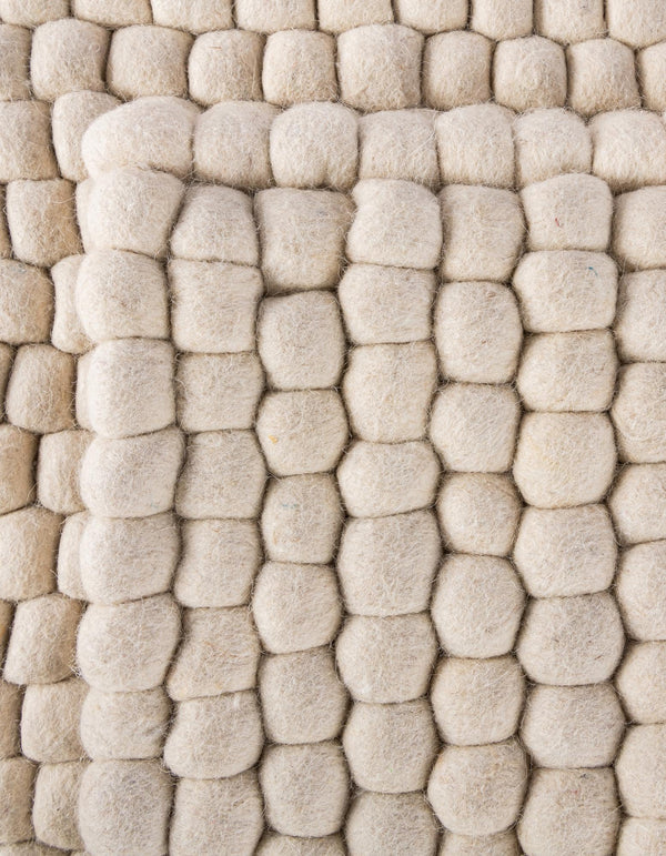 Wool Sphere Alley Collection Area Rug - Sphereville (Ivory) Runner Ivory lifestyle 28