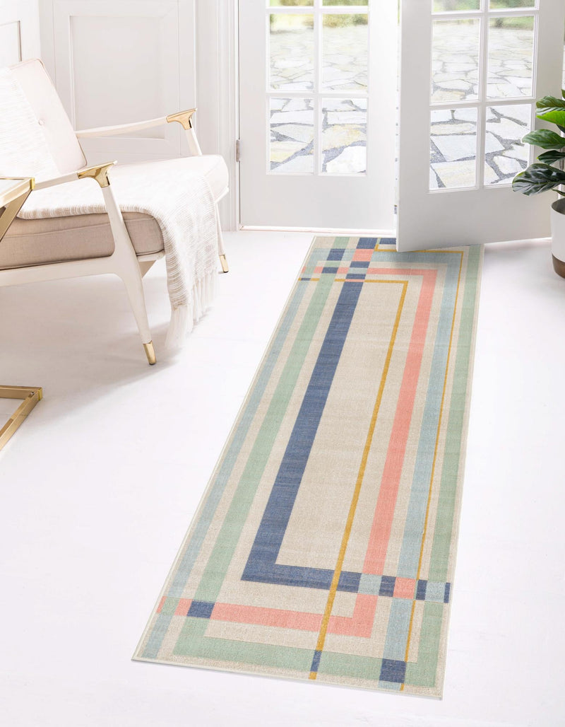 Lagoon Oasis Collection Area Rug - Reef Runner Multi lifestyle 17