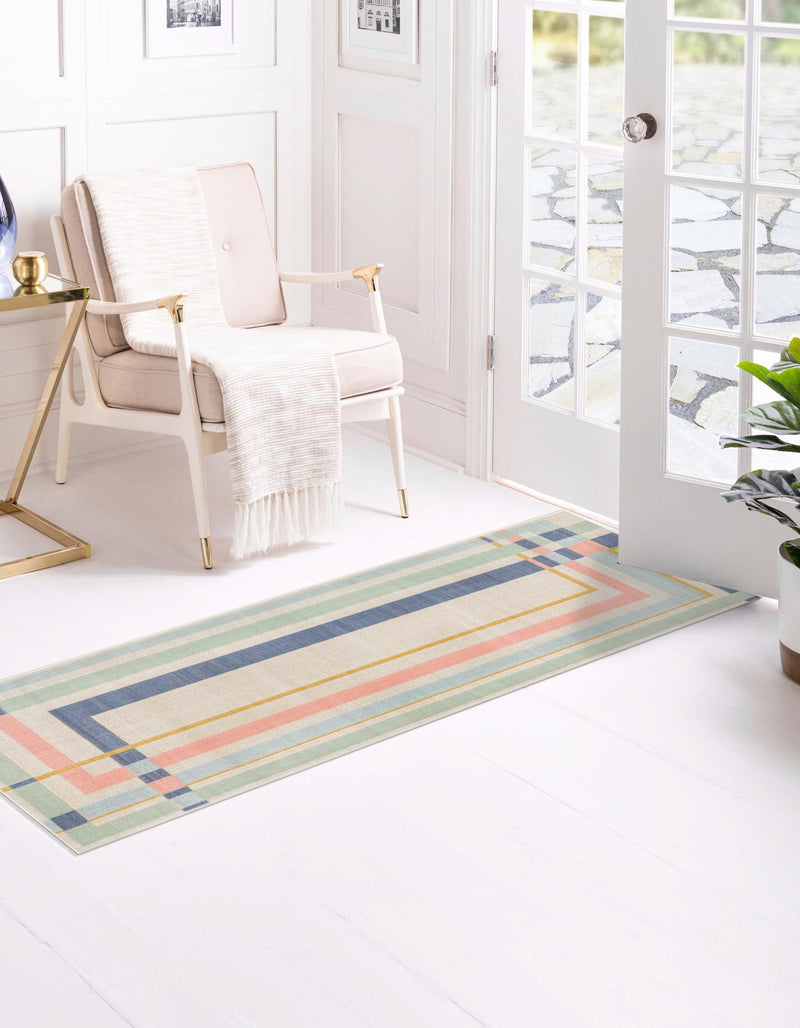 Lagoon Oasis Collection Area Rug - Reef Runner Multi lifestyle 21