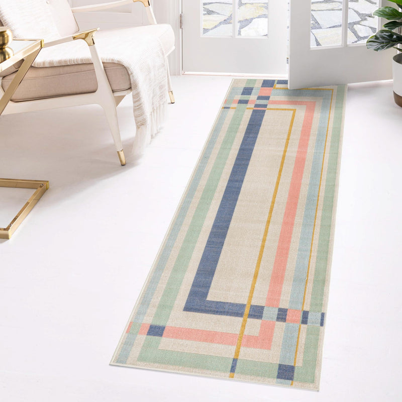 Lagoon Oasis Collection Area Rug - Reef Runner Multi lifestyle 44