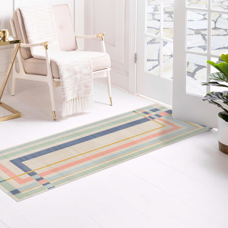 Lagoon Oasis Collection Area Rug - Reef Runner Multi lifestyle 47
