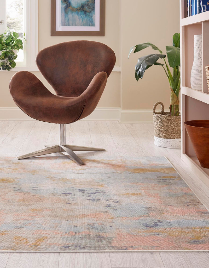 Lagoon Oasis Collection Area Rug - Seagrass Rectangle Multi lifestyle 6