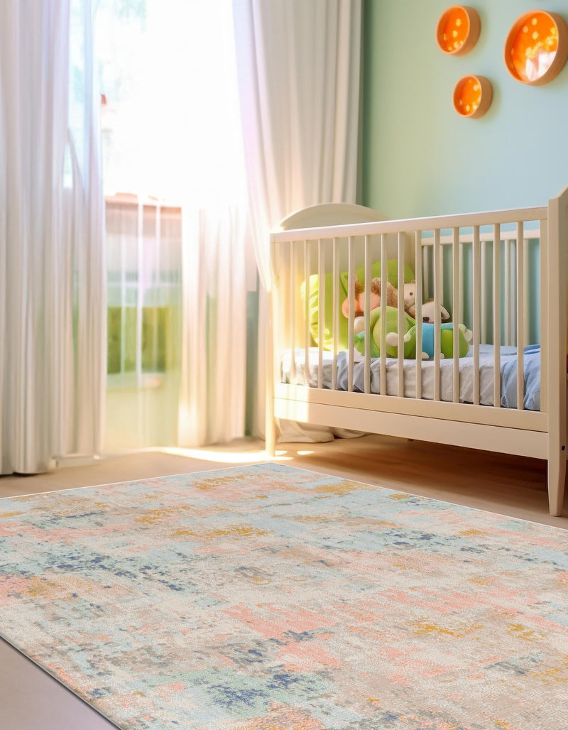 Lagoon Oasis Collection Area Rug - Seagrass Rectangle Multi lifestyle 8