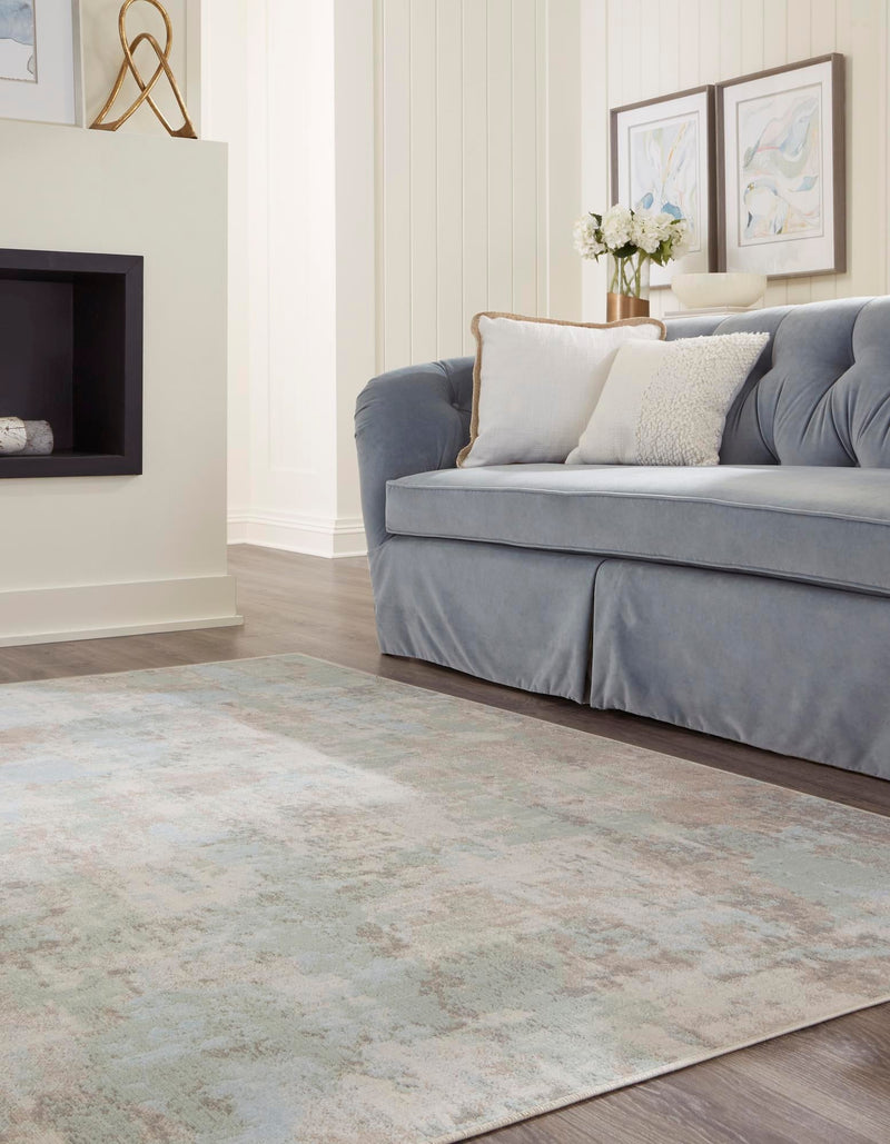 Lagoon Oasis Collection Area Rug - Seagrass Rectangle Teal lifestyle 5