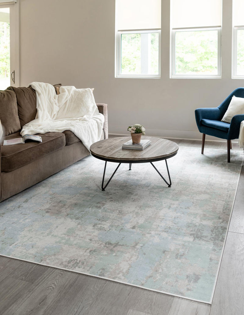 Lagoon Oasis Collection Area Rug - Seagrass Rectangle Teal lifestyle 7