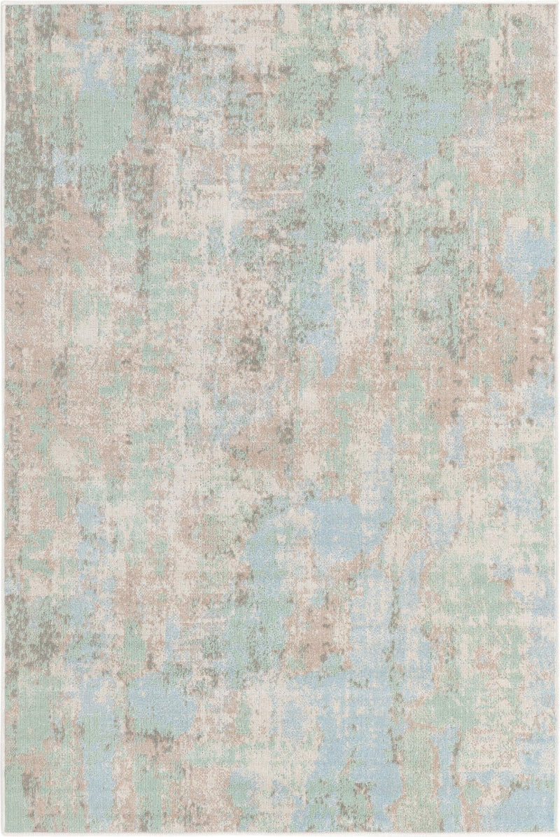 Lagoon Oasis Collection Area Rug - Seagrass Rectangle Teal Main